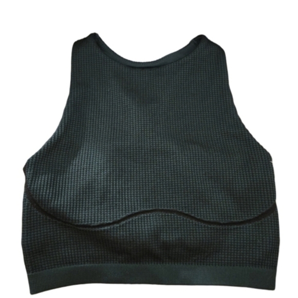 Tops - NWT Offline By Aerie Dark Green Recharge High Neck Racerback Workout Bra Top